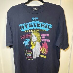 Hysteric Glamour Dark Blue Graphic Tee